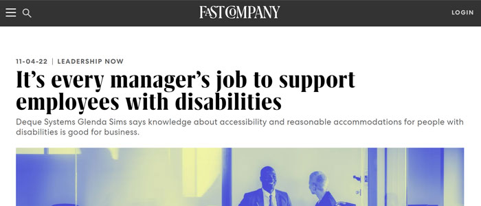 fast company support employees with disabilities