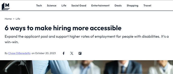 mashable 6 ways accessible hiring